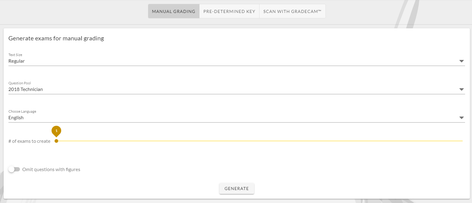 Manual Grading Options