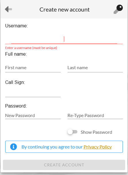 ExamTools Create Profile